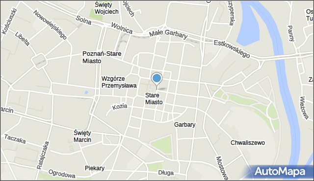 Poznań, Stary Rynek, mapa Poznania