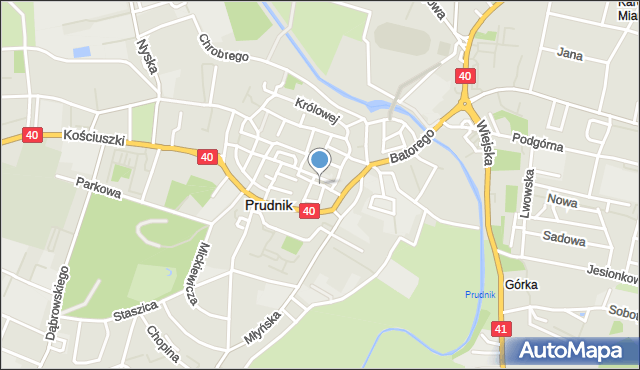 Prudnik, Stara, mapa Prudnik