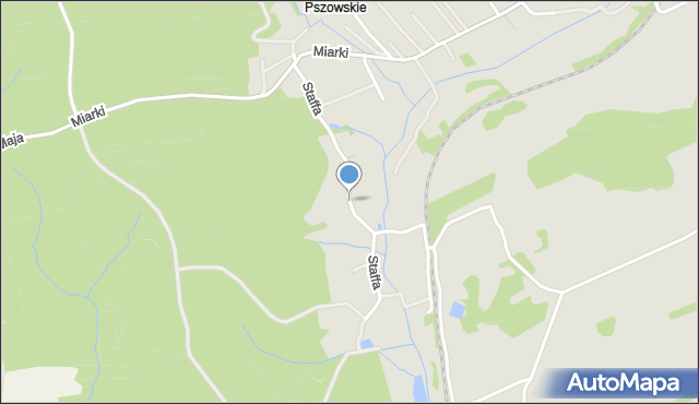 Pszów, Staffa Leopolda, mapa Pszów