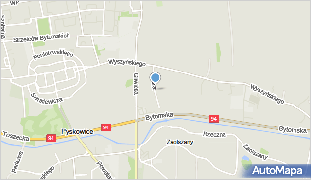 Pyskowice powiat gliwicki, Stara, mapa Pyskowice powiat gliwicki