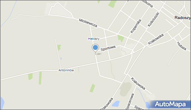 Radoszyce powiat konecki, Stoińskiego, kpt., mapa Radoszyce powiat konecki