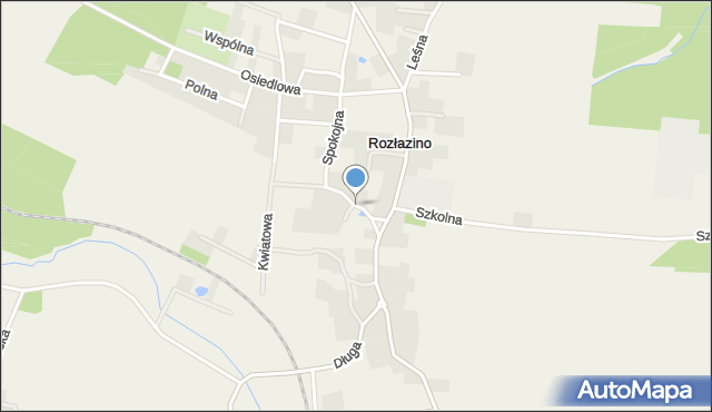 Rozłazino gmina Łęczyce, Strażacka, mapa Rozłazino gmina Łęczyce