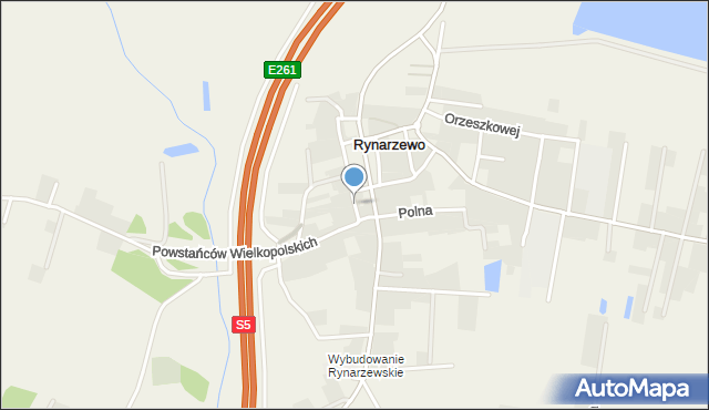 Rynarzewo, Stolarska, mapa Rynarzewo