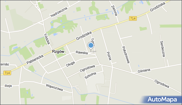 Rzgów powiat łódzki wschodni, Stary Rynek, mapa Rzgów powiat łódzki wschodni