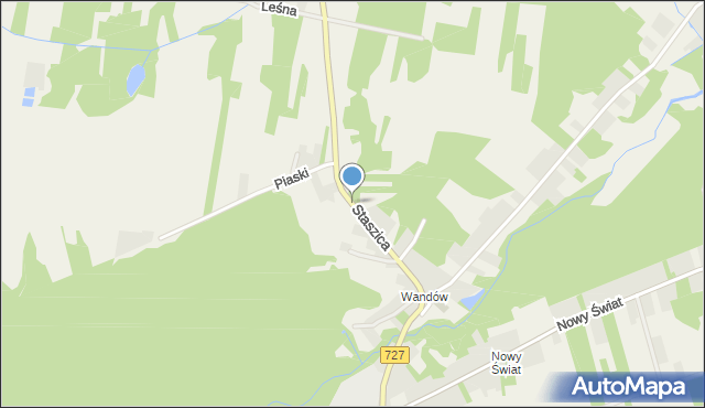 Rzuców, Staszica Stanisława, mapa Rzuców