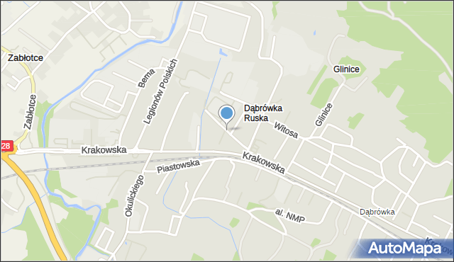 Sanok, Stapińskiego Jana, mapa Sanok