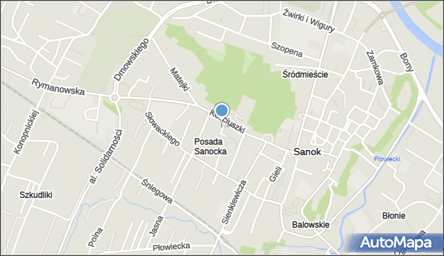 Sanok, Stara, mapa Sanok