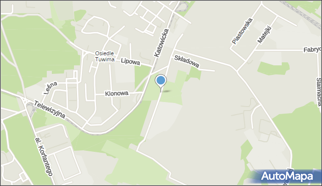 Siemianowice Śląskie, Stara Katowicka, mapa Siemianowice Śląskie