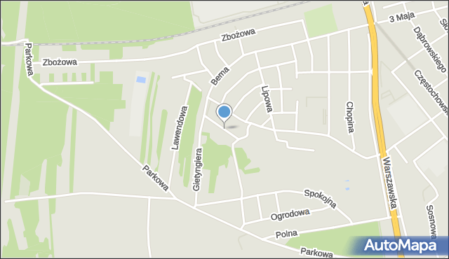 Siewierz, Stolarska, mapa Siewierz