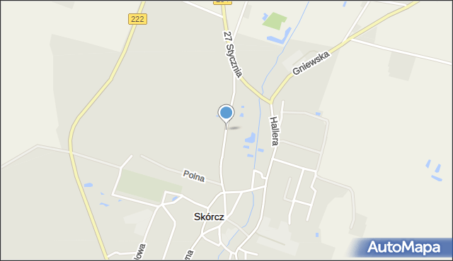 Skórcz, Starogardzka, mapa Skórcz