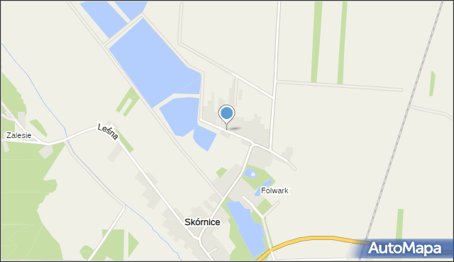 Skórnice, Stara Wieś, mapa Skórnice