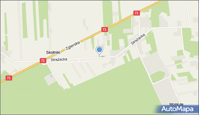 Skotniki gmina Zgierz, Strażacka, mapa Skotniki gmina Zgierz