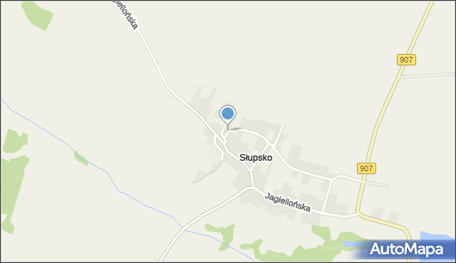 Słupsko gmina Rudziniec, Stawowa, mapa Słupsko gmina Rudziniec