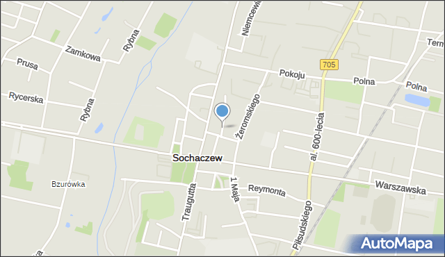 Sochaczew, Stefana Batorego, mapa Sochaczew