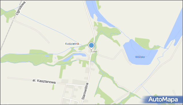 Spytkowice powiat wadowicki, Starowiślna, mapa Spytkowice powiat wadowicki