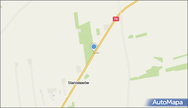 Stanisławów gmina Osjaków, Stanisławów, mapa Stanisławów gmina Osjaków