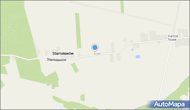 Stanisławów gmina Rzeczyca, Stanisławów, mapa Stanisławów gmina Rzeczyca