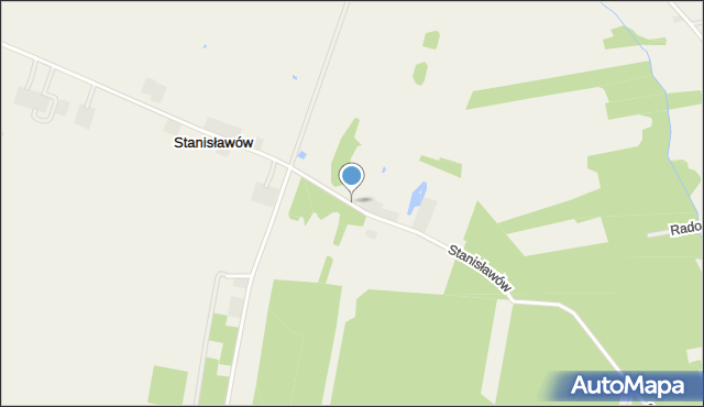 Stanisławów gmina Wodzierady, Stanisławów, mapa Stanisławów gmina Wodzierady