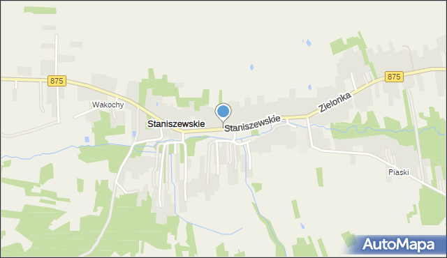 Staniszewskie, Staniszewskie, mapa Staniszewskie