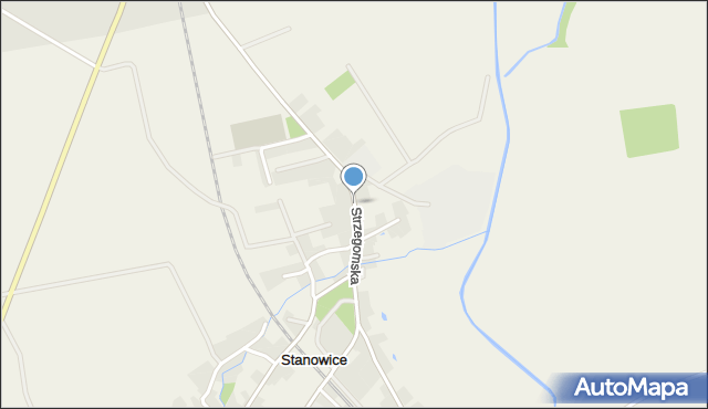 Stanowice gmina Strzegom, Strzegomska, mapa Stanowice gmina Strzegom