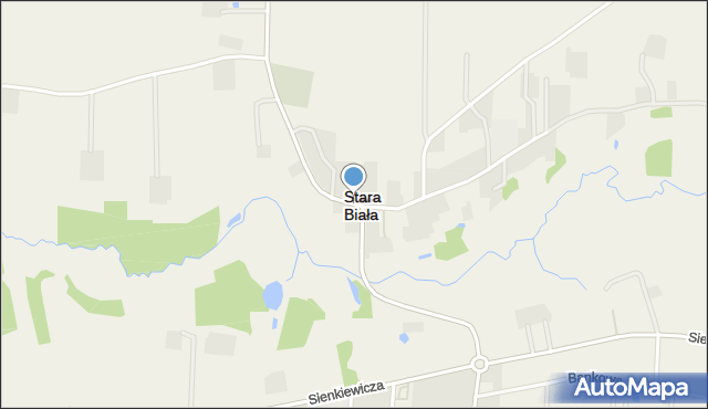 Stara Biała, Stara Biała, mapa Stara Biała