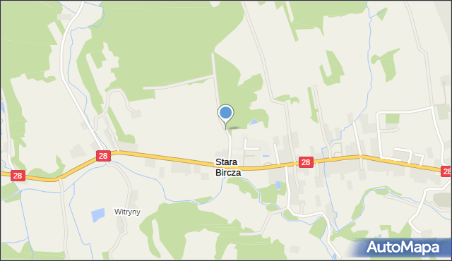 Stara Bircza, Stara Bircza, mapa Stara Bircza