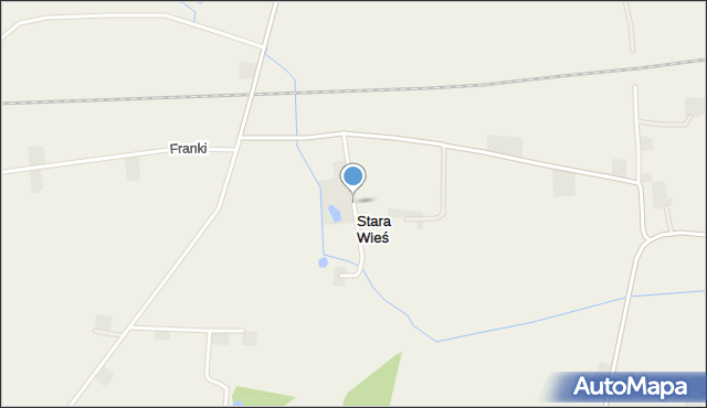 Stara Wieś gmina Krośniewice, Stara Wieś, mapa Stara Wieś gmina Krośniewice