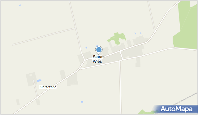 Stara Wieś gmina Mordy, Stara Wieś, mapa Stara Wieś gmina Mordy