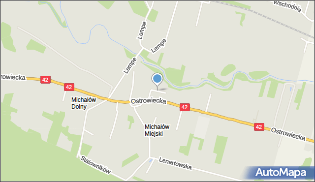 Starachowice, Strażacka, mapa Starachowic