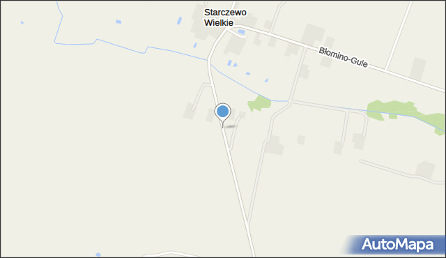 Starczewo Wielkie, Starczewo Wielkie, mapa Starczewo Wielkie