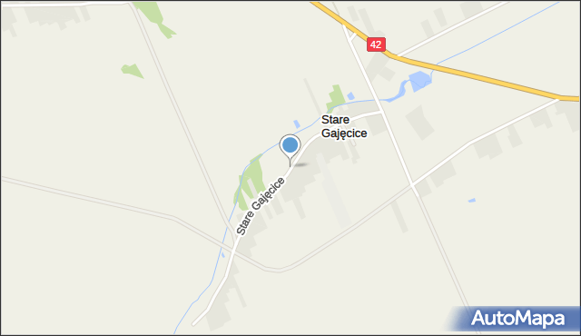 Stare Gajęcice, Stare Gajęcice, mapa Stare Gajęcice