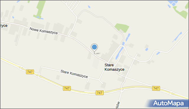 Stare Komaszyce, Stare Komaszyce, mapa Stare Komaszyce