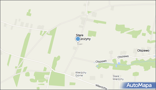 Stare Leszczyny, Stare Leszczyny, mapa Stare Leszczyny