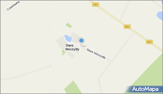 Stare Moczydły, Stare Moczydły, mapa Stare Moczydły