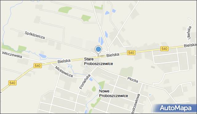 Stare Proboszczewice, Stare Proboszczewice, mapa Stare Proboszczewice