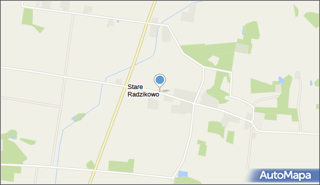 Stare Radzikowo, Stare Radzikowo, mapa Stare Radzikowo