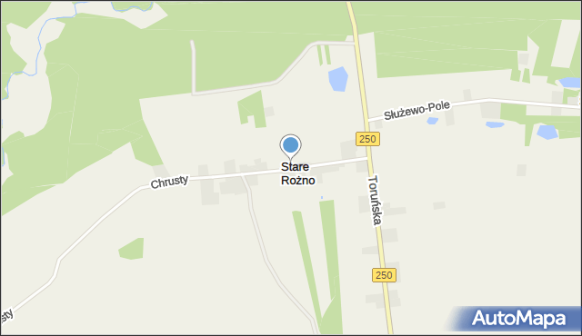 Stare Rożno, Stare Rożno, mapa Stare Rożno