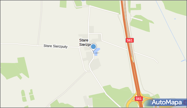 Stare Sierzputy, Stare Sierzputy, mapa Stare Sierzputy