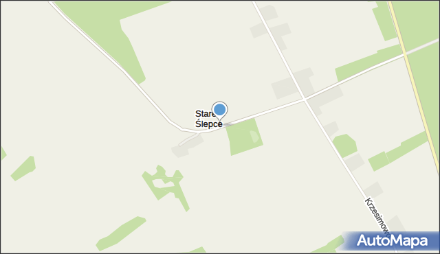 Stare Ślepce, Stare Ślepce, mapa Stare Ślepce