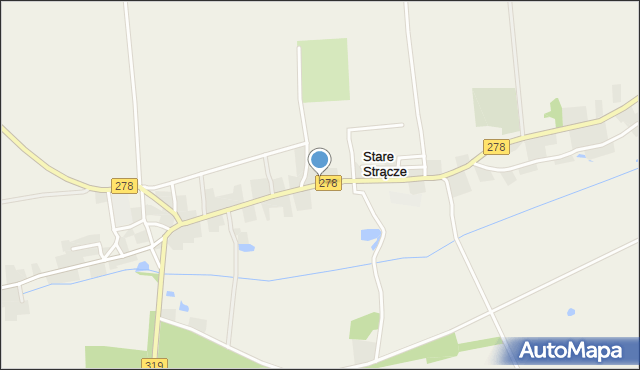 Stare Strącze, Stare Strącze, mapa Stare Strącze