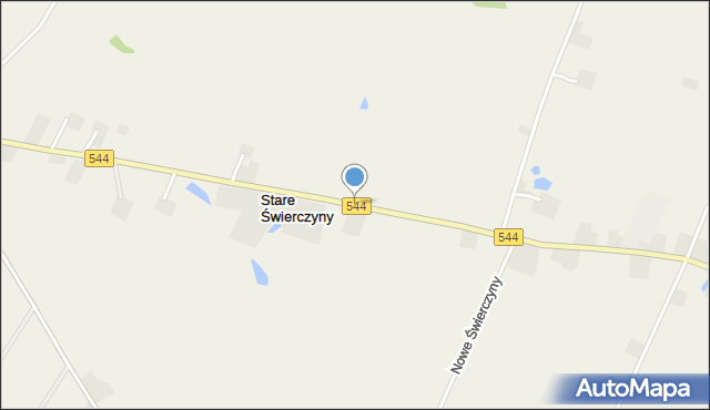 Stare Świerczyny, Stare Świerczyny, mapa Stare Świerczyny