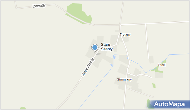 Stare Szabły, Stare Szabły, mapa Stare Szabły