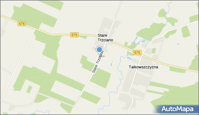 Stare Trzciano, Stare Trzciano, mapa Stare Trzciano