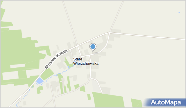 Stare Wierzchowiska, Stare Wierzchowiska, mapa Stare Wierzchowiska