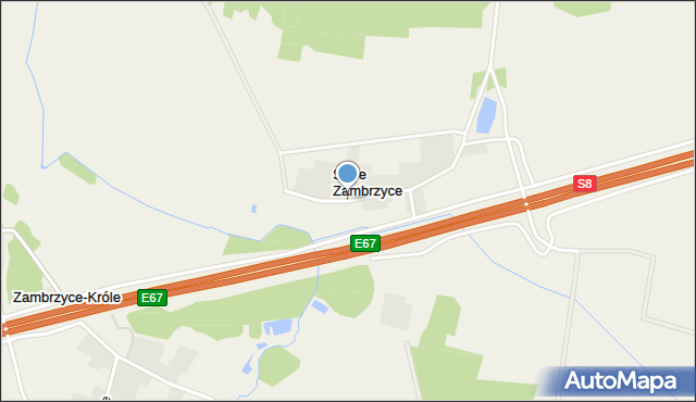 Stare Zambrzyce, Stare Zambrzyce, mapa Stare Zambrzyce