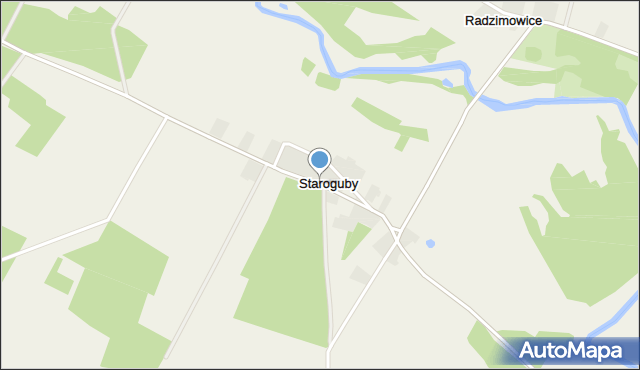 Staroguby, Staroguby, mapa Staroguby