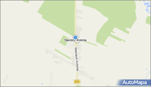 Starościn-Kolonia, Starościn-Kolonia, mapa Starościn-Kolonia