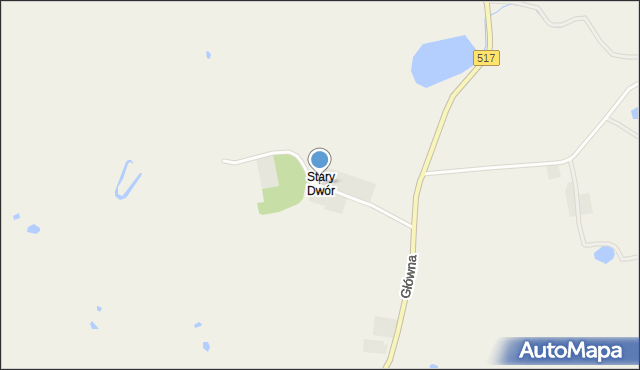 Stary Dwór gmina Stary Targ, Stary Dwór, mapa Stary Dwór gmina Stary Targ