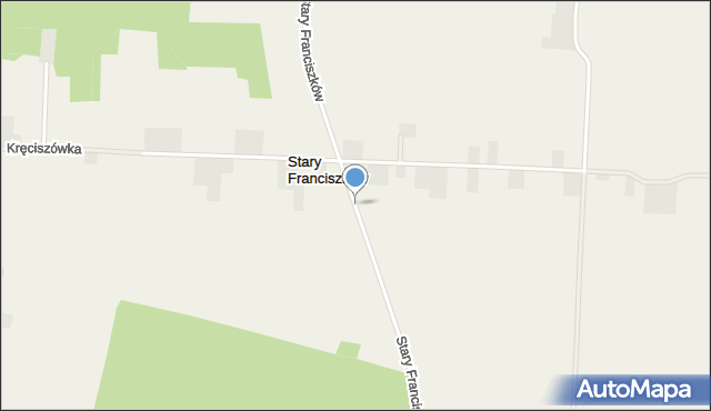 Stary Franciszków, Stary Franciszków, mapa Stary Franciszków