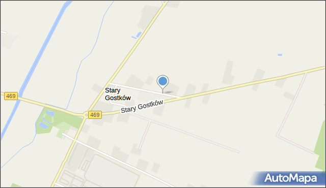 Stary Gostków, Stary Gostków, mapa Stary Gostków